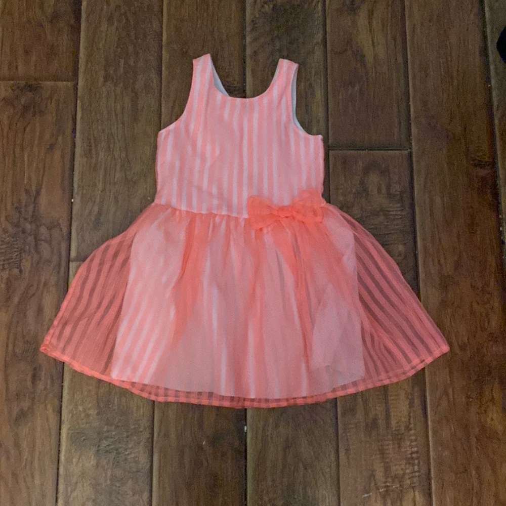 Cat and Jack orange/pink girls medium dress